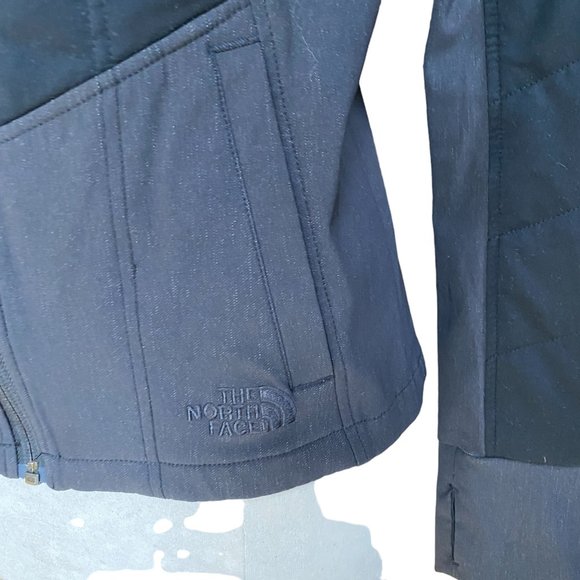 The North Face Pseudio Quilted Jacket Black Gray Gorpcore Activewear Hiking -M - Picture 5 of 16